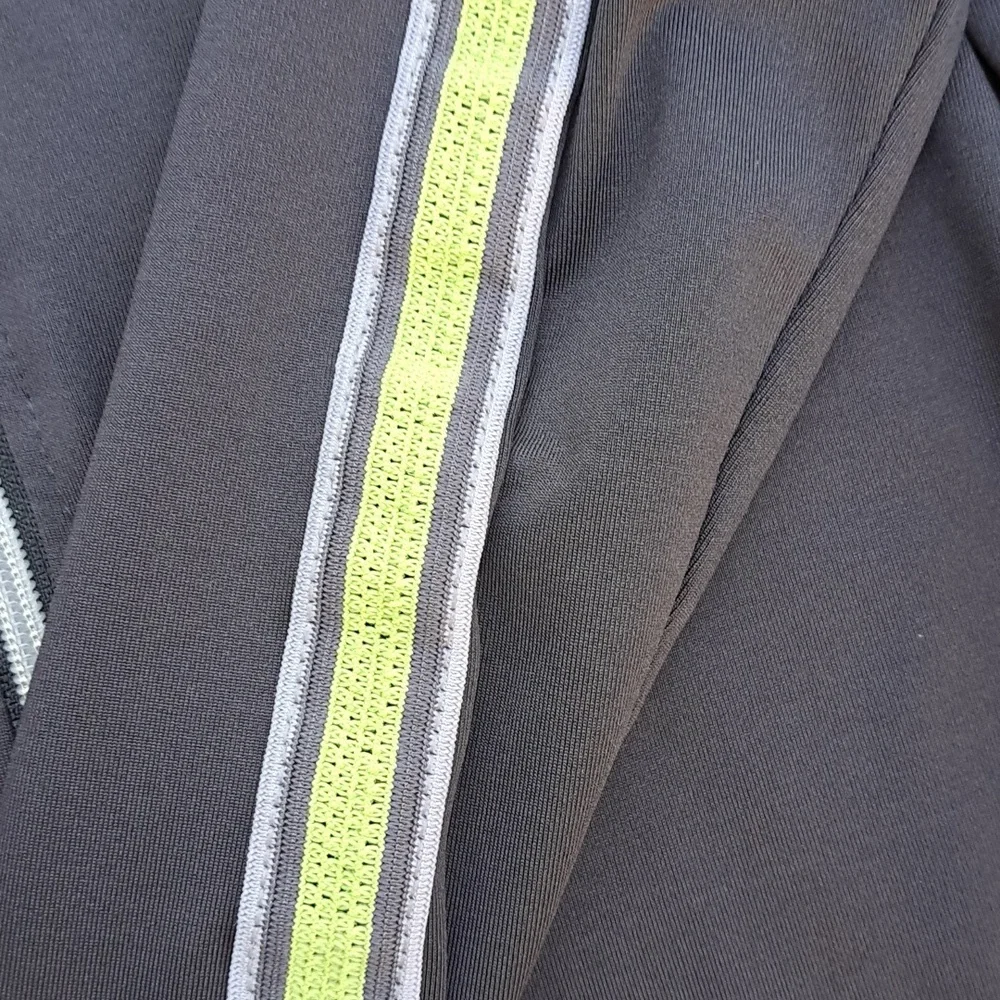 Active zipper front long sleeves side pockets athletic jacket M - Picture 5 of 6